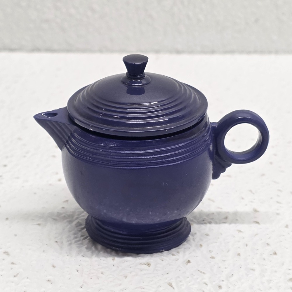 Genuine Fiesta Accessories Mini 1.5" Teapot With Lid Cobalt Blue